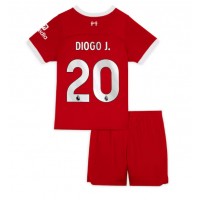 Dres Liverpool Diogo Jota #20 Domaci za djecu 2023-24 Kratak Rukav (+ kratke hlače)